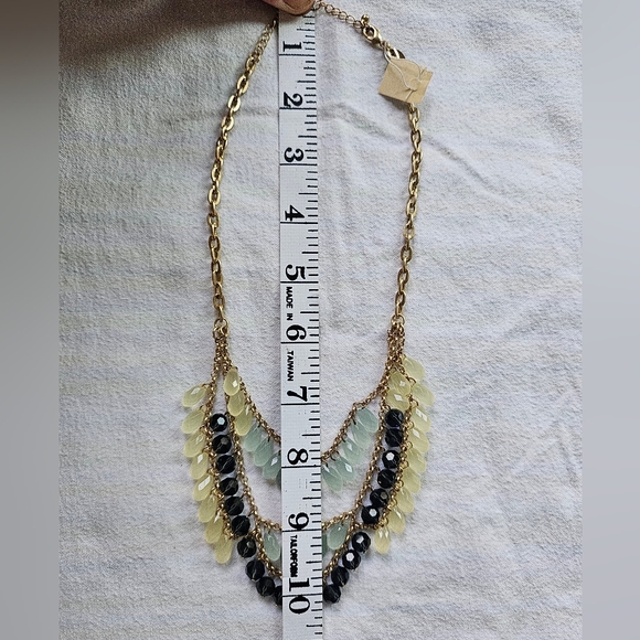 New Lia Sophia Refresh Necklace, Glass & Resin Beads, Gold, Blue, NWOB - Picture 12 of 12